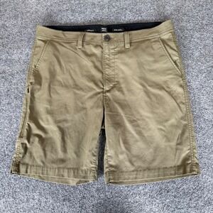 prAna Alameda Hiking Shorts Mens 38 Beige Chino 8" Outdoor Travel Stretch Trail